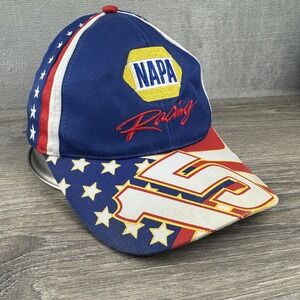 NAPA Racing Hat Cap Strap Back Blue One Size Stars Stripes 15 Racing Mens